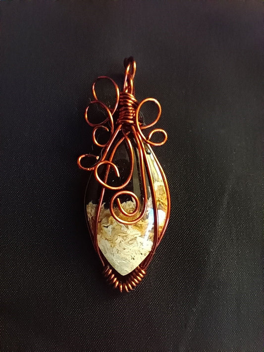 batik palmroot pendant